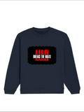 Oversized Sweatshirt | Relaxed Fit Drop Shoulder | 400 GSM Cotton Blend DTG | Pre-Shrunk Bio-Washed | Unisex Adult | Personalized | DTG | Bold | Rebellion | Family Roles (son) | Everyday | Assertive - front - Navy Blue - mockup 1
