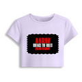 Female Baby Tee | Cropped Snug Fit, Gen Z | 95% Cotton 5% Spandex Blend | Stretchy, Breathable, Pre-shrunk | Women's | Personalized | DTG | Bold | Rebellion | Family Roles (son) | Everyday | Assertive - front - Lavender - mockup 1