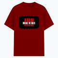 Cotton Stretch T-Shirt | Unisex Fit | 95% Cotton 5% Spandex Blend | DTG Print | Stretchable, Breathable, 240 GSM | Adults | Personalized | DTG | Bold | Rebellion | Family Roles (son) | Everyday | Assertive - front - Red - mockup 1