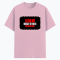 Cotton Stretch T-Shirt | Unisex Fit | 95% Cotton 5% Spandex Blend | DTG Print | Stretchable, Breathable, 240 GSM | Adult | Personalized | DTG | Bold | Rebellion | Family Roles (son) | Everyday | Assertive - front - Light Baby Pink - mockup 1