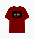 Cotton Stretch T-Shirt | Unisex Fit | 95% Cotton 5% Spandex Blend | DTG Print | Stretchable, Breathable, 240 GSM | Adult | Personalized | DTG | Bold | Rebellion | Family Roles (son) | Everyday | Assertive - back - Red - mockup 2