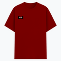 Cotton Stretch T-Shirt | Unisex Fit | 95% Cotton 5% Spandex Blend | DTG Print | Stretchable, Breathable, 240 GSM | Adult | Personalized | DTG | Bold | Rebellion | Family Roles (son) | Everyday | Assertive - right pocket - Red - mockup 4
