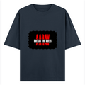 Oversized Standard T-Shirt | Relaxed Fit Unisex | 100% Super Combed Cotton DTG Print | Soft Durable Breathable | Adult | Personalized | DTG | Bold | Rebellion | Family Roles (son) | Everyday | Assertive - front - Navy Blue - mockup 1