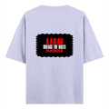 Oversized Standard T-Shirt | Relaxed Fit Unisex | 100% Super Combed Cotton DTG Print | Soft Durable Breathable | Adult | Personalized | DTG | Bold | Rebellion | Family Roles (son) | Everyday | Assertive - back - Lavender - mockup 2