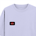 Oversized Standard T-Shirt | Relaxed Fit Unisex | 100% Super Combed Cotton DTG Print | Soft Durable Breathable | Adult | Personalized | DTG | Bold | Rebellion | Family Roles (son) | Everyday | Assertive - left pocket - Lavender - mockup 3