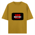 Oversized Classic T-Shirt | Unisex Oversized Fit | 100% Super-Combed Cotton, 240 GSM | Pre-Shrunk, Double-Stitched | Unisex | Personalized | DTG | Bold | Rebellion | Family Roles (son) | Everyday | Assertive - front - Mustard Yellow - mockup 1