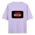 Oversized Classic T-Shirt | Unisex Oversized Fit | 100% Super-Combed Cotton, 240 GSM | Pre-Shrunk, Double-Stitched | Unisex | Personalized | DTG | Bold | Rebellion | Family Roles (son) | Everyday | Assertive - back - Lavender - mockup 2