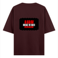 Oversized Classic T-Shirt | Unisex Oversized Fit | 100% Super-Combed Cotton, 240 GSM | Pre-Shrunk, Double-Stitched | Unisex | Personalized | DTG | Bold | Rebellion | Family Roles (son) | Everyday | Assertive - back - Maroon - mockup 2
