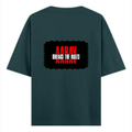 Oversized Classic T-Shirt | Unisex Oversized Fit | 100% Super-Combed Cotton, 240 GSM | Pre-Shrunk, Double-Stitched | Unisex | Personalized | DTG | Bold | Rebellion | Family Roles (son) | Everyday | Assertive - back - Petrol Blue - mockup 2