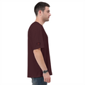 Oversized Classic T-Shirt | Unisex Oversized Fit | 100% Super-Combed Cotton, 240 GSM | Pre-Shrunk, Double-Stitched | Unisex | Personalized | DTG | Bold | Rebellion | Family Roles (son) | Everyday | Assertive - left sleeve - Maroon - mockup 5