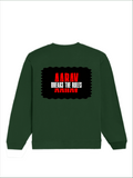 Oversized Sweatshirt | Relaxed Fit, Drop Shoulder | 400 GSM Cotton Blend, DTG Ready | Pre-Shrunk, Durable, Cozy | Unisex Adult | Personalized | DTG | Bold | Rebellion | Family Roles (son) | Everyday | Assertive - back - Bottle Green - mockup 2