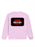 Oversized Sweatshirt | Relaxed Fit, Drop Shoulder | 400 GSM Cotton Blend, DTG Ready | Pre-Shrunk, Durable, Cozy | Unisex Adult | Personalized | DTG | Bold | Rebellion | Family Roles (son) | Everyday | Assertive - back - Light Baby Pink - mockup 2
