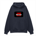 Oversized Hoodie | Relaxed Fit Unisex | 400 GSM Cotton Blend | Pre-Shrunk Drop Shoulder | Adults | Personalized | DTG | Bold | Rebellion | Family Roles (son) | Everyday | Assertive - front - Navy Blue - mockup 1