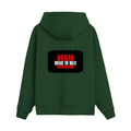 Oversized Hoodie | Relaxed Fit, Drop Shoulder | 400 GSM Cotton Blend | Pre-Shrunk, Warm | Unisex | Personalized | DTG | Bold | Rebellion | Family Roles (son) | Everyday | Assertive - back - Bottle Green - mockup 2