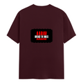 Female Classic Crew T-Shirt | Women's Regular Fit | 180 GSM Bio-Washed Cotton Blend | Double Stitched Seam | Folded Neck | Women | Personalized | DTG | Bold | Rebellion | Family Roles (son) | Everyday | Assertive - back - Maroon - mockup 2