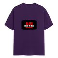 Female Classic Crew T-Shirt | Women's Regular Fit | 180 GSM Bio-Washed Cotton Blend | Double Stitched Seam | Folded Neck | Women | Personalized | DTG | Bold | Rebellion | Family Roles (son) | Everyday | Assertive - back - Purple - mockup 2