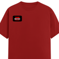 Female Classic Crew T-Shirt | Women's Regular Fit | 180 GSM Bio-Washed Cotton Blend | Pre-Shrunk, Double Stitched | Women | Personalized | DTG | Bold | Rebellion | Family Roles (son) | Everyday | Assertive - right pocket - Red - mockup 4