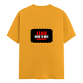 Women's Classic Crew T-Shirt | Regular Fit | 180 GSM Bio-Washed Cotton | DTG Print | Double Stitched | Pre-Shrunk | Personalized | DTG | Bold | Rebellion | Family Roles (son) | Everyday | Assertive - back - Golden Yellow - mockup 2