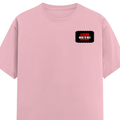 Women's Classic Crew T-Shirt | Regular Fit | 180 GSM Bio-Washed Cotton | DTG Print | Double Stitched | Pre-Shrunk | Personalized | DTG | Bold | Rebellion | Family Roles (son) | Everyday | Assertive - left pocket - Light Baby Pink - mockup 3