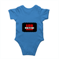 Rompers | Baby Infant | 180 GSM Bio-Washed Cotton DTG | Double-Stitched Pre-Shrunk | Unisex | Personalized | DTG | Bold | Rebellion | Family Roles (son) | Everyday | Assertive - back - Orchid Blue - mockup 2