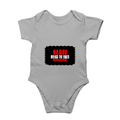 Baby Rompers | 0-12 Months Regular Fit | 180 GSM Bio-Washed Cotton | Double Stitched, Pre-Shrunk | Unisex | Personalized | DTG | Bold | Rebellion | Family Roles (son) | Everyday | Assertive - front - Grey Melange - mockup 1