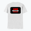 Male V Neck T-Shirt | Men's Regular Fit | 180 GSM Bio-Washed Cotton | DTG Print | Double Stitched, Ribbed Neck | Personalized | DTG | Bold | Rebellion | Family Roles (son) | Everyday | Assertive - back - White - mockup 2