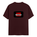 Men's Classic Crew T-Shirt | Regular Fit | 180 GSM Bio-Washed Cotton | DTG Printed | Double-Stitched Seams | Personalized | DTG | Bold | Rebellion | Family Roles (son) | Everyday | Assertive - back - Maroon - mockup 2