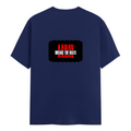 Men's Classic Crew T-Shirt | Regular Fit | 180 GSM Bio-Washed Cotton | DTG Printed | Double-Stitched Seams | Personalized | DTG | Bold | Rebellion | Family Roles (son) | Everyday | Assertive - back - Royal Blue - mockup 2