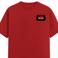 Men's Classic Crew T-Shirt | Regular Fit | 180 GSM Bio-Washed Cotton | DTG Printed | Double-Stitched Seams | Personalized | DTG | Bold | Rebellion | Family Roles (son) | Everyday | Assertive - left pocket - Red - mockup 3
