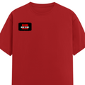 Men's Classic Crew T-Shirt | Regular Fit | 180 GSM Bio-Washed Cotton | DTG Printed | Double-Stitched Seams | Personalized | DTG | Bold | Rebellion | Family Roles (son) | Everyday | Assertive - right pocket - Red - mockup 4