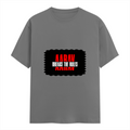 Female Classic Crew T-Shirt | Regular Fit | 180 GSM Bio-Washed Cotton Blend | Double Stitched Seam | Women's | Personalized | DTG | Bold | Rebellion | Family Roles (son) | Everyday | Assertive - front - Charcoal Melange - mockup 1