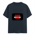 Female Classic Crew T-Shirt | Regular Fit | Women | 180 GSM Bio-Washed Cotton Blend | DTG | Pre-Shrunk | Double Stitched | Personalized | Bold | Rebellion | Family Roles (son) | Everyday | Assertive - front - Navy Blue - mockup 1