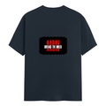 Female Classic Crew T-Shirt | Regular Fit | Women | 180 GSM Bio-Washed Cotton Blend | DTG | Pre-Shrunk | Double Stitched | Personalized | Bold | Rebellion | Family Roles (son) | Everyday | Assertive - back - Navy Blue - mockup 2