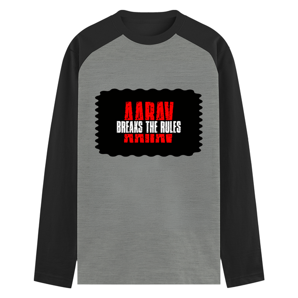 Male Raglan T-Shirt | Men's Regular Fit | 180 GSM Bio-Washed Cotton | Pre-Shrunk, Double Stitched | Full Sleeve | Personalized | DTG | Bold | Rebellion | Family Roles (son) | Everyday | Assertive