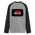 Male Raglan T-Shirt | Men's Regular Fit | 180 GSM Bio-Washed Cotton | Pre-Shrunk, Double Stitched | Full Sleeve | Personalized | DTG | Bold | Rebellion | Family Roles (son) | Everyday | Assertive - back - mockup 2