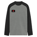 Male Raglan T-Shirt | Men's Regular Fit | 180 GSM Bio-Washed Cotton | Pre-Shrunk, Double Stitched | Full Sleeve | Personalized | DTG | Bold | Rebellion | Family Roles (son) | Everyday | Assertive - left pocket - mockup 3