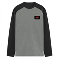 Male Raglan T-Shirt | Men's Regular Fit | 180 GSM Bio-Washed Cotton | Pre-Shrunk, Double Stitched | Full Sleeve | Personalized | DTG | Bold | Rebellion | Family Roles (son) | Everyday | Assertive - right pocket - mockup 4