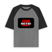 Unisex Oversized Raglan T-Shirt | Oversized Fit | 100% Cotton | Two-Tone Contrast Sleeves | Adults | Personalized | DTG | Bold | Rebellion | Family Roles (son) | Everyday | Assertive