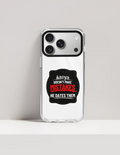 Hard Clear Case | iPhone | TPU Sides & PC Back | Detachable Camera Protector, Scratch-Proof | Unisex | Personalized | Bold Typography | Humor | Relationships | Everyday | Humorous - front_17 Pro Max - 17 Pro Max - mockup 3