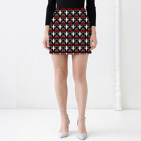 Female Mini Skirt | All Over Print | Poly Spandex | Elastic Waistband | Women's | Personalized | Bold Typography | Humor | Relationships | Everyday | Humorous