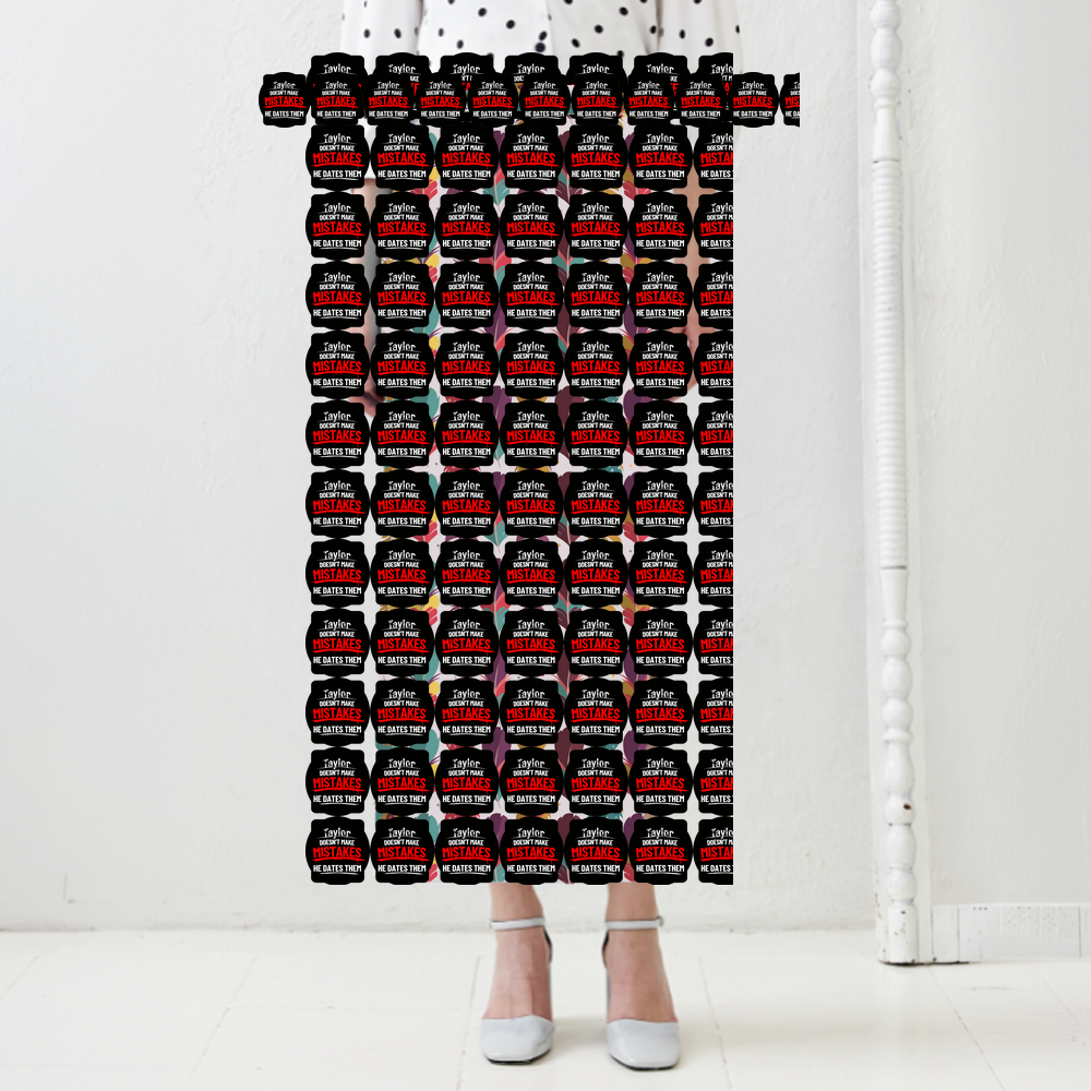Female Pencil Skirt | All Over Print | Poly-Spandex | Stretchable, Wrinkle-Free | Women | Personalized | Bold Typography | Humor | Relationships | Everyday | Humorous - front - White - mockup 1