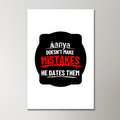 Acrylic Poster | 3mm Glossy Finish | UV Printed | Self-Adhesive Wall Mount | Unisex | Personalized | Bold Typography | Humor | Relationships | Everyday | Humorous - front_2 - 16x24Inch - White - mockup 2