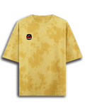 Tie Dye Oversized T-Shirt | Unisex Relaxed Fit | 90% Cotton Blend | Pre-Shrunk, Bio-Washed, Drop Shoulder | Adults | Personalized | Embroidery | Bold Typography | Humor | Relationships | Everyday | Humorous - right pocket - mockup 4