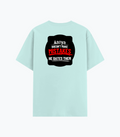Cotton Stretch T-Shirt | Unisex Fit | 95% Cotton 5% Spandex | Breathable, Stretchable, 240 GSM | Adults | Personalized | Embroidery | Bold Typography | Humor | Relationships | Everyday | Humorous - back - Mint - mockup 2