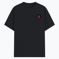 Basic T-Shirt | Unisex Fit, XS-2XL | Poly-Cotton Blend | Soft, Durable Everyday Wear | Unisex | Personalized | Embroidery | Bold Typography | Humor | Relationships | Everyday | Humorous - left pocket - Black melange - mockup 3
