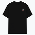 Basic T-Shirt | Unisex Fit, XS-2XL | Poly-Cotton Blend | Soft, Durable Everyday Wear | Unisex | Personalized | Embroidery | Bold Typography | Humor | Relationships | Everyday | Humorous - left pocket - Black - mockup 3