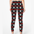 Female AOP Gym Legging | Women's Slim Fit | 180 GSM Lycra Polyester | Stretchable, Breathable, Fade-Proof | Women | Personalized | Bold Typography | Humor | Relationships | Everyday | Humorous - back - White - mockup 2