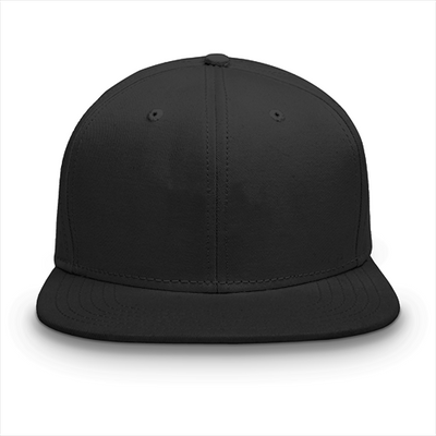 Classic Snapback Cap | Adjustable Fit | Heavy Cotton | Structured Flat Brim | Unisex | Personalized | Embroidery | Bold Typography | Humor | Relationships | Everyday | Humorous - front - Black - mockup 1