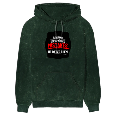 Acid Wash Hoodie | Unisex Regular Fit | 100% Super-Combed Cotton | 300 GSM, Pre-Shrunk, Ribbed Hems & Cuffs | Adults | Personalized | DTF | Bold Typography | Humor | Relationships | Everyday | Humorous - front - mockup 1