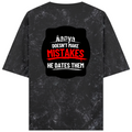 Acid Wash Oversized Tee | Unisex Adult | 100% Super-Combed Cotton | Embroidery | Relaxed Fit | Personalized | Bold Typography | Humor | Relationships | Everyday | Humorous - back - Black - mockup 2